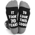 Kalanka - chaussettes d'anniversaire 70 ans pour homme en coton noir - cadeau souvenir - cadeau d'anniversaire ... Kalanka - chaussettes d'anniversaire 70 ans pour homme en coton noir - cadeau souvenir - cadeau d'anniversaire ...