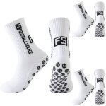 Kalanka - chaussette foot enfant 3 paires antidérapantes blanc taille 33 - 39 pour football basketball ... Kalanka - chaussette foot enfant 3 paires antidérapantes blanc taille 33 - 39 pour football basketball ...
