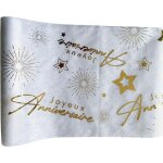 Kalanka - ® chemin de table non - tissé « joyeux anniversaire » ¿ déco centre de table blanc & or ¿ ... Kalanka - ® chemin de table non - tissé « joyeux anniversaire » ¿ déco centre de table blanc & or ¿ ...