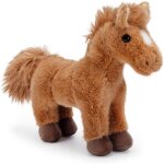 Kalanka - cheval en peluche brun clair ¿ animal en peluche doux de 20 cm ¿ adorable cheval jouet pour ...