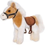 Kalanka - cheval avec selle et étrier, debout (beige / blanc) - 23 cm (longueur) - cheval en peluche ... Kalanka - cheval avec selle et étrier, debout (beige / blanc) - 23 cm (longueur) - cheval en peluche ...