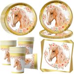 Kalanka - cheval vaisselle de fête pour 16 invités, chevaux assiettes de fête vaisselle d'anniversaire, ... Kalanka - cheval vaisselle de fête pour 16 invités, chevaux assiettes de fête vaisselle d'anniversaire, ...