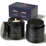 Kalanka - coffret cadeau de bougies parfumes sleep ¿ bougies d'aromathrapie pour homme, bougies noires ...