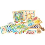 Kalanka - coffret de jeux classiques - 150 regles - pions bois