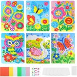 Kalanka - coffret mosaïques 6 pièces, kit créatif, cadeau fille 4 ans, activité 3 ans, loisir créatif ... Kalanka - coffret mosaïques 6 pièces, kit créatif, cadeau fille 4 ans, activité 3 ans, loisir créatif ...