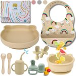 Kalanka - coffret repas bebe 12 pièces assiette ventouse pour bébé couverts bébés bavoir et bol tasse ... Kalanka - coffret repas bebe 12 pièces assiette ventouse pour bébé couverts bébés bavoir et bol tasse ...