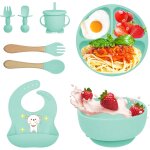 Kalanka - coffret repas bebe 8 pièces, vaisselle antiderapant pour bébé set silicone avec ventouse assiette ... Kalanka - coffret repas bebe 8 pièces, vaisselle antiderapant pour bébé set silicone avec ventouse assiette ...
