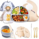 Kalanka - coffret repas bebe - avec - assiette ventouse pour bébé - assiette 3 compartiments - cuillere ... Kalanka - coffret repas bebe - avec - assiette ventouse pour bébé - assiette 3 compartiments - cuillere ...