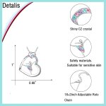 Kalanka - collier de danse pour filles et femmes avec pendentif en forme de c?ur en cristal, cadeau cadeau ... Kalanka - collier de danse pour filles et femmes avec pendentif en forme de c?ur en cristal, cadeau cadeau ...