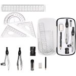 Kalanka - compas, 10 pices anti - chute compas college set, compas enfant avec gomme taille - crayon, ...