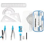 Kalanka - compas, 10 pices anti - chute compas college set, compas enfant avec gomme taille - crayon, ...