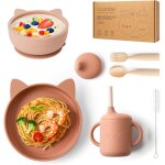 Kalanka - coolable set de repas bébé en silicone sans bpa, vaisselle 6 pièces - bol et assiette avec ... Kalanka - coolable set de repas bébé en silicone sans bpa, vaisselle 6 pièces - bol et assiette avec ...