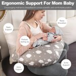Kalanka - coussin d'allaitement, de soutien pour mère et bébé, avec housse 100 % coton, ceinture de taille ... Kalanka - coussin d'allaitement, de soutien pour mère et bébé, avec housse 100 % coton, ceinture de taille ...