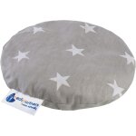 Kalanka - coussin chauffant en noyaux de cerises pour bb 180 g rond 15 cm 100% coton naturel chaleur ...