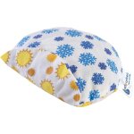 Kalanka - coussin chauffant en noyaux de cerises pour bb 180 g rond 15 cm 100% coton naturel chaleur ...