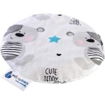 Kalanka - coussin chauffant en noyaux de cerises pour bb 180 g rond 15 cm 100% coton naturel chaleur ...