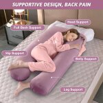 Kalanka - coussin de grossesse, coussin d'allaitement en forme de u pour femme enceinte avec housse en ... Kalanka - coussin de grossesse, coussin d'allaitement en forme de u pour femme enceinte avec housse en ...