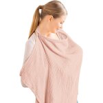 Kalanka - couverture d'allaitement en mousseline pour bébé, haricot vert (rose clair) Kalanka - couverture d'allaitement en mousseline pour bébé, haricot vert (rose clair)