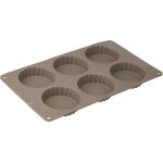 Kalanka - crealys 513007 moule a 6 tartelettes en silicone candy gris 29 x 17 x 2 cm - kalanka