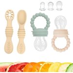 Kalanka - cuillere bebe 1er age et 2eme age et grignoteuse bebe avec anneau de dentition integre coffret ... Kalanka - cuillere bebe 1er age et 2eme age et grignoteuse bebe avec anneau de dentition integre coffret ...