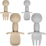 Kalanka - cuillères bébé, 4pcs couverts silicone ergonomiques bébé, cuillère pour bébé, ideal apprentissage ... Kalanka - cuillères bébé, 4pcs couverts silicone ergonomiques bébé, cuillère pour bébé, ideal apprentissage ...