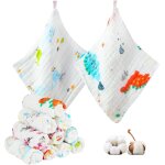 Kalanka - debarbouillette bebe essuie tout lavable serviette visage main bebe gant de toilette lingette ...