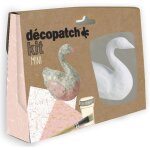 Kalanka - décopatch kit027c - un mini - kit comprenant un animal en papier pulpé blanc, 2 feuilles décopatch, ... Kalanka - décopatch kit027c - un mini - kit comprenant un animal en papier pulpé blanc, 2 feuilles décopatch, ...