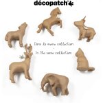 Kalanka - décopatch sa111o - un support en papier brun mâché 15x13x18 cm, chien Kalanka - décopatch sa111o - un support en papier brun mâché 15x13x18 cm, chien