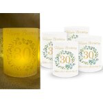 Kalanka - dcoration d'anniversaire 30 ans u2013 lot de 16 photophores pour bougie chauffe - plat et ...