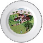 Kalanka - design naif assiette a pain mariage , 17 cm, porcelaine premium, blanc / multicolore Kalanka - design naif assiette a pain mariage , 17 cm, porcelaine premium, blanc / multicolore