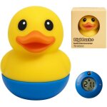 Kalanka - digi duck + thermomtre de bain bb u2013 canard flottant avec ecran lcd, led temprature, ...