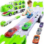 Kalanka - dinosaure jouet 2 3 4 5 ans, voiture enfant jouet enfant 2 3 4 5 ans camion cadeau enfants ...