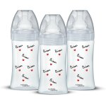 Kalanka - dodie lot de 3 biberons anti - colique, mathilde cabanas, tetine plate, 270ml Kalanka - dodie lot de 3 biberons anti - colique, mathilde cabanas, tetine plate, 270ml