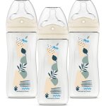 Kalanka - dodie lot de 3 biberons tetine multi - perforée, anti - colique, 330ml, bleu Kalanka - dodie lot de 3 biberons tetine multi - perforée, anti - colique, 330ml, bleu
