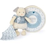 Kalanka - doudou et compagnie - doudou peluche chien avec mouchoir - en coton bio bleu - 22 cm - collection ... Kalanka - doudou et compagnie - doudou peluche chien avec mouchoir - en coton bio bleu - 22 cm - collection ...