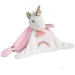 Kalanka - doudou et compagnie - doudou plat licorne carré - 20 cm - rose / blanc / doré - collection ... Kalanka - doudou et compagnie - doudou plat licorne carré - 20 cm - rose / blanc / doré - collection ...
