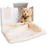 Kalanka - - doudou ours mouchoir - bote en forme de fleur - marron - 10 cm - ide cadeau de naissance ...