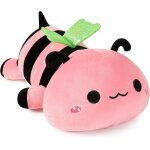 Kalanka - doudou en peluche abeille kawaii, coussin en peluche abeille, cadeau pour enfants et filles ...