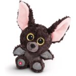 Kalanka - doudou - peluche glubschis chauve - souris baako 15cm, avec des grands yeux scintillants