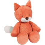 Kalanka - doudou peluche oscar le renard, compagnon de naissance, taille : 28 cm, fanny et oscar, orange ...