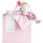 Kalanka - - doudou plat ours collector - rose - 24cm - 3 couleurs au choix - ourson avec bonnet de nuit ...