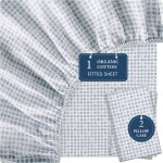 Kalanka - drap - housse 100 % coton bio - 3 pièces (1 drap - housse, 2 taies d'oreiller), tissage en ... Kalanka - drap - housse 100 % coton bio - 3 pièces (1 drap - housse, 2 taies d'oreiller), tissage en ...