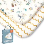 Kalanka - drap housse berceau (lot de 2) - jersey de bambou doux & respirant - draps cododo avec elastique ... Kalanka - drap housse berceau (lot de 2) - jersey de bambou doux & respirant - draps cododo avec elastique ...