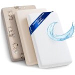 Kalanka - drap housse cododo pour nacelle ensemble de 2 draps lot de 3 : 120 x 60 cm avec protege matelas ...