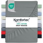 Kalanka - drap housse lit 140x200 cm - jersey 100% coton 135g / m - certifi oeko - tex - bonnet 30 cm ...