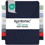 Kalanka - drap housse lit 200x200 cm - jersey 100% coton 135g / m - certifi oeko - tex - bonnet 30 cm ...