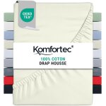 Kalanka - drap housse lit 90x200 cm - jersey 100% coton 135g / m - certifi oeko - tex - bonnet 30 cm ...