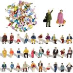 Kalanka - ensemble de 60 pi�ces personnage miniature figurines color�es maquette dans diff�rentes poses ...
