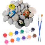 Kalanka - galets a peindre 20 pièces galet cailloux decoratif 4 - 5cm pierres plates à peindre galets ... Kalanka - galets a peindre 20 pièces galet cailloux decoratif 4 - 5cm pierres plates à peindre galets ...