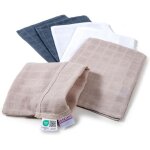 Kalanka - - gant de toilette bebe (lot de 6 pi�ces) - debarbouillette bebe 15x20 cm, coton mousseline ...